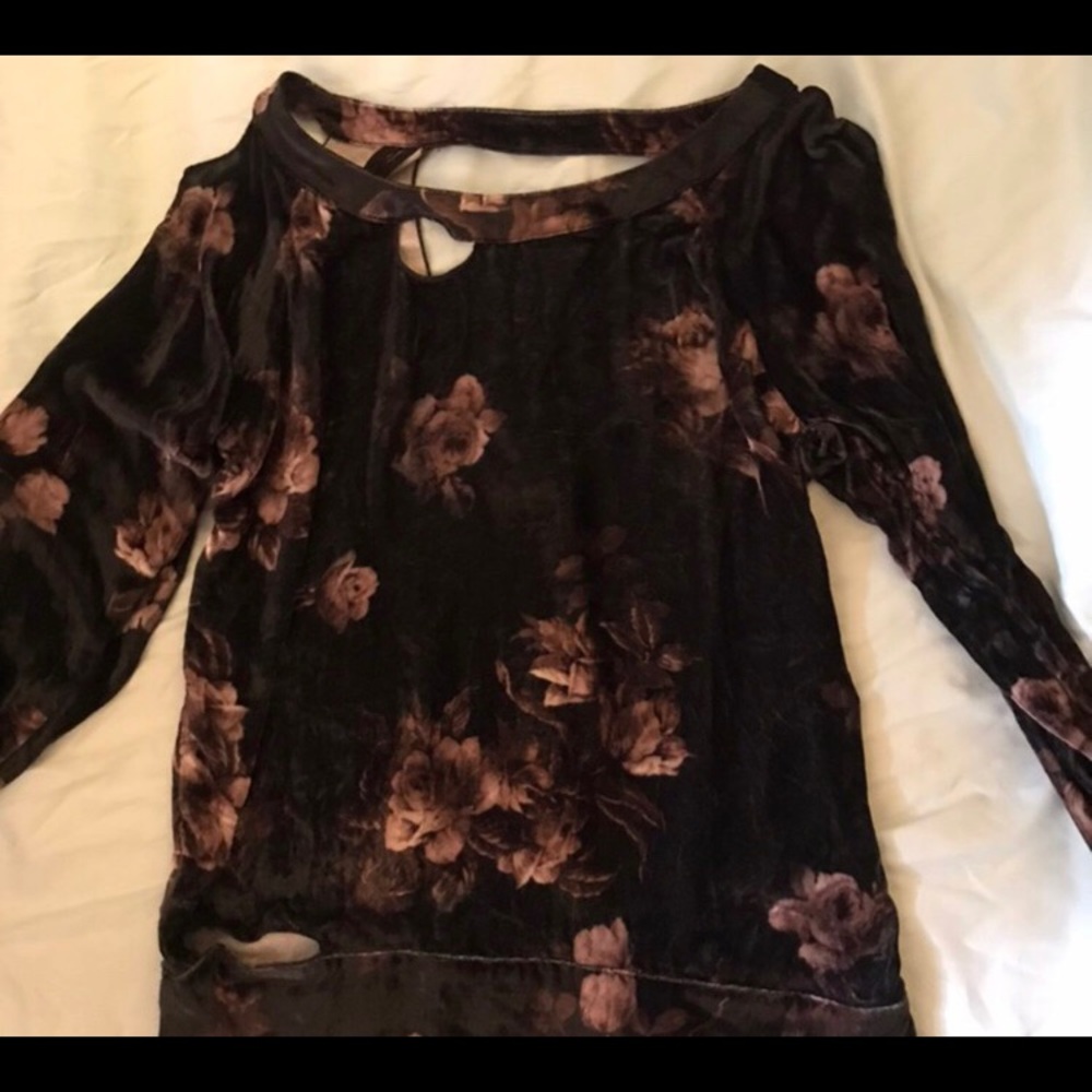 Women’s floral silk top